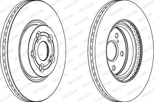 Ferodo DDF1315C - Disque de frein cwaw.fr