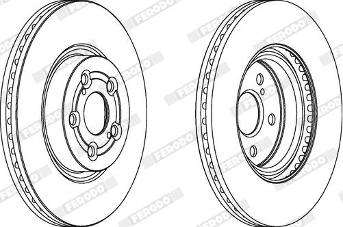 Ferodo DDF1315X - Disque de frein cwaw.fr