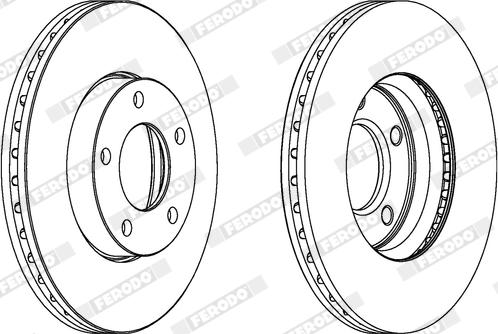 Ferodo DDF1311X - Disque de frein cwaw.fr