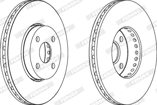 Ferodo DDF1388X - Disque de frein cwaw.fr