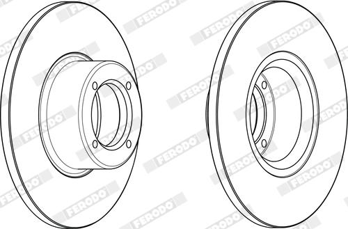 Ferodo DDF1331X - Disque de frein cwaw.fr