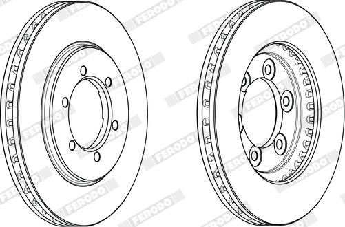 Ferodo DDF1324X - Disque de frein cwaw.fr