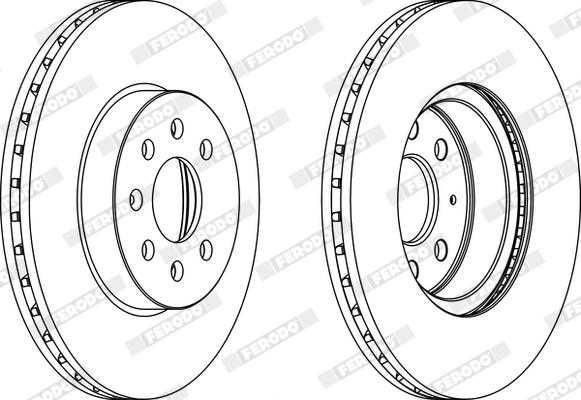 Ferodo DDF1374X - Disque de frein cwaw.fr