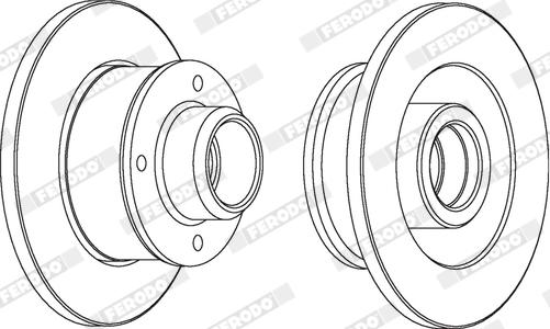 Ferodo DDF137X - Disque de frein cwaw.fr