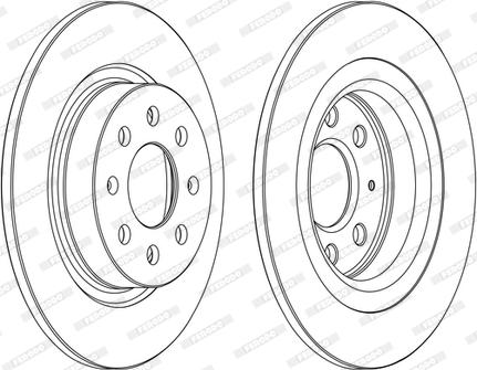 Ferodo DDF1299C - Disque de frein cwaw.fr