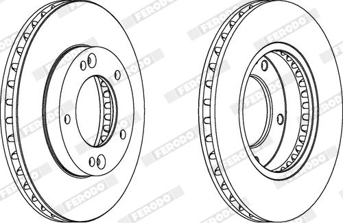 Ferodo DDF1290X - Disque de frein cwaw.fr