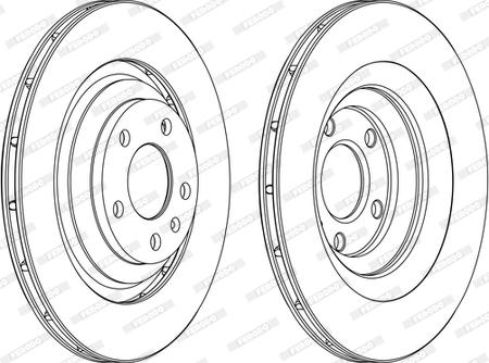 Ferodo DDF1240C-1-D - Disque de frein cwaw.fr