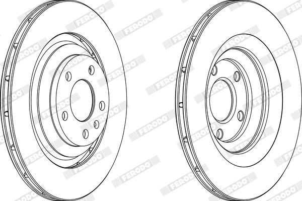 Ferodo DDF1240X - Disque de frein cwaw.fr