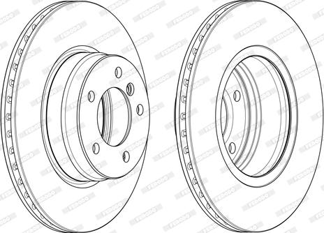 Ferodo DDF124-1 - Disque de frein cwaw.fr