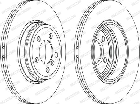 Ferodo DDF1247C-1-D - Disque de frein cwaw.fr