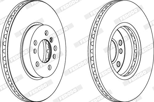 Ferodo DDF1256X - Disque de frein cwaw.fr