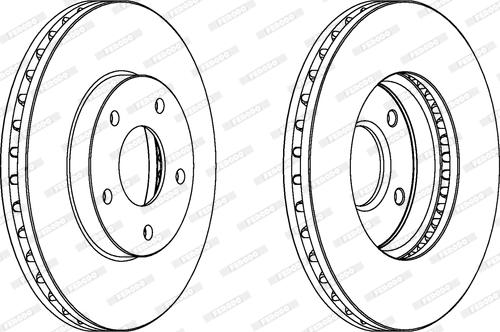 Ferodo DDF1250 - Disque de frein cwaw.fr