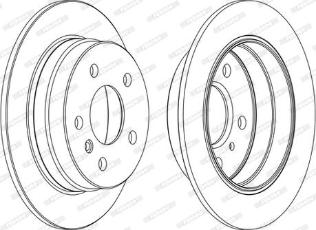 Ferodo DDF1258C-D - Disque de frein cwaw.fr