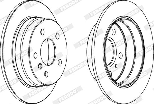 Ferodo DDF1258X - Disque de frein cwaw.fr