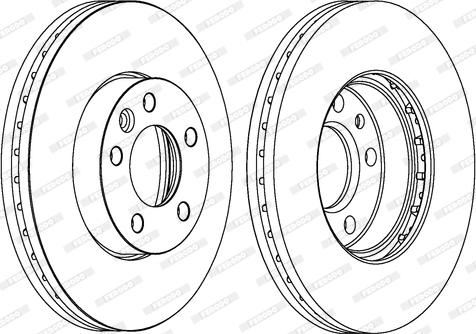 Ferodo DDF1253C - Disque de frein cwaw.fr