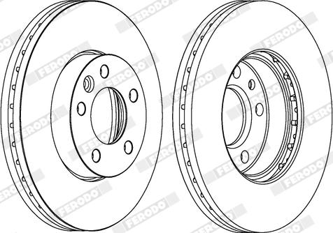 Ferodo DDF1253X - Disque de frein cwaw.fr