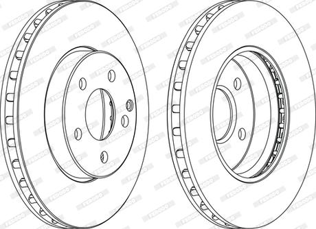 Ferodo DDF1252C-1-D - Disque de frein cwaw.fr