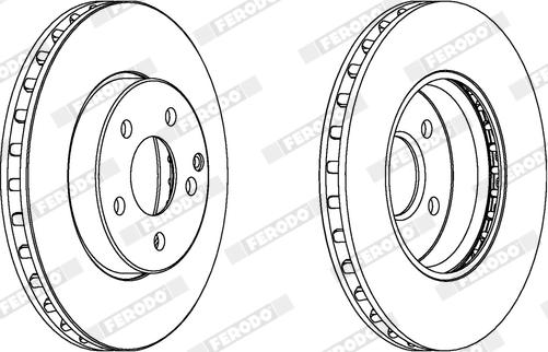 Ferodo DDF1252X - Disque de frein cwaw.fr