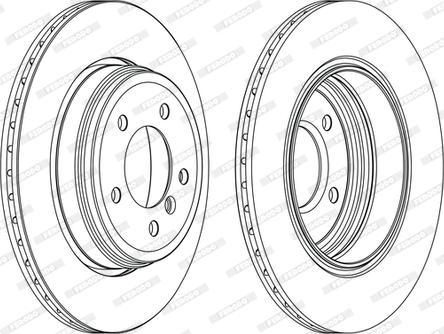 Ferodo DDF1260C-D - Disque de frein cwaw.fr