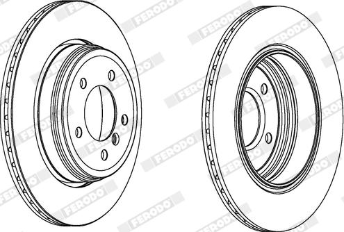 Ferodo DDF1260X - Disque de frein cwaw.fr