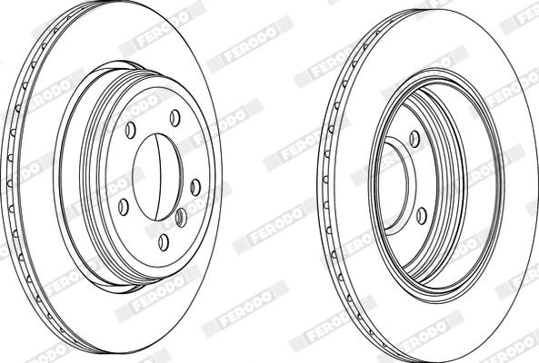 Ferodo DDF1260X - Disque de frein cwaw.fr