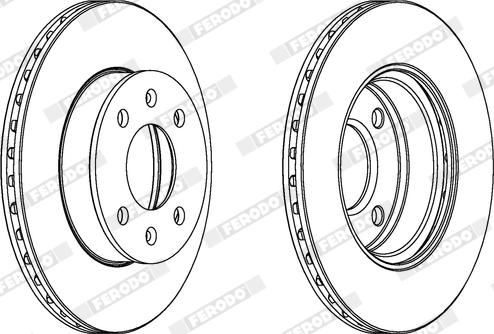 Ferodo DDF1268X - Disque de frein cwaw.fr