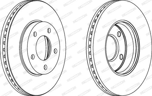 Ferodo DDF1209C - Disque de frein cwaw.fr