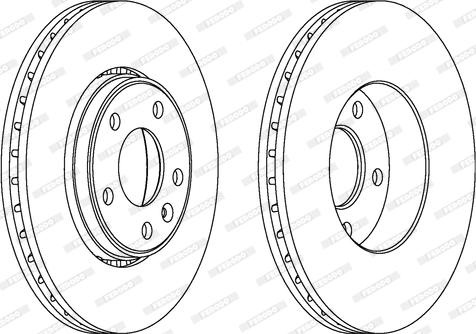 Ferodo DDF1204C - Disque de frein cwaw.fr