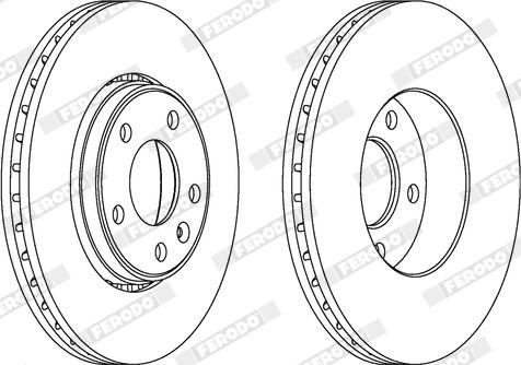 Ferodo DDF1204X - Disque de frein cwaw.fr