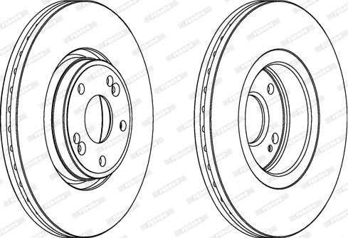 Ferodo DDF1205C - Disque de frein cwaw.fr