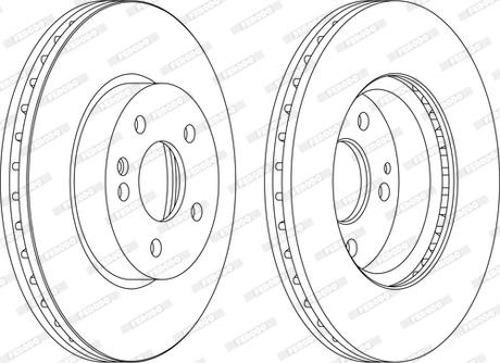 Ferodo DDF1203C-D - Disque de frein cwaw.fr