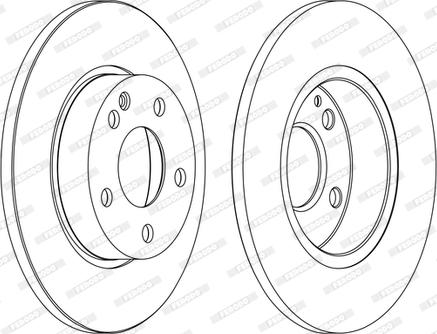 Ferodo DDF1219C-1-D - Disque de frein cwaw.fr