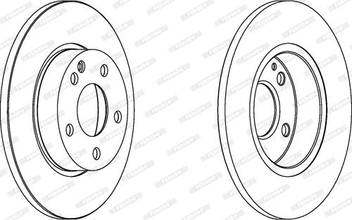 Ferodo DDF1219C - Disque de frein cwaw.fr