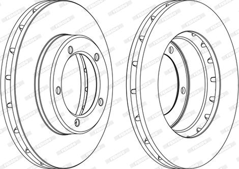 Ferodo DDF1211C-D - Disque de frein cwaw.fr