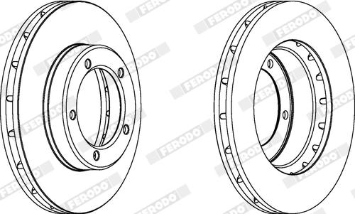 Ferodo DDF1211X - Disque de frein cwaw.fr