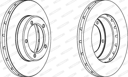 Ferodo DDF121-1 - Disque de frein cwaw.fr