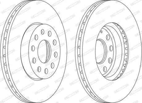 Ferodo DDF1218C-D - Disque de frein cwaw.fr