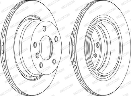 Ferodo DDF1285C - Disque de frein cwaw.fr