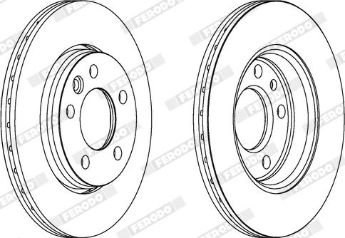 Ferodo DDF1286X - Disque de frein cwaw.fr