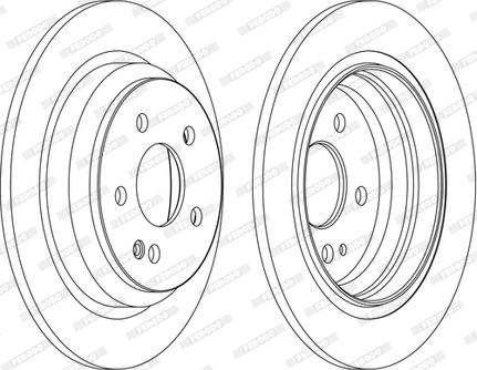 Ferodo DDF1234C-D - Disque de frein cwaw.fr