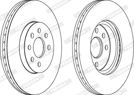 Ferodo DDF1236X - Disque de frein cwaw.fr