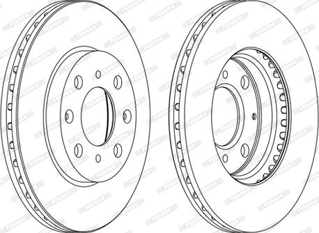 Ferodo DDF1231C-D - Disque de frein cwaw.fr