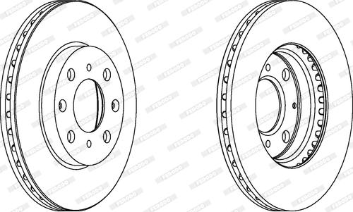 Ferodo DDF1231C - Disque de frein cwaw.fr