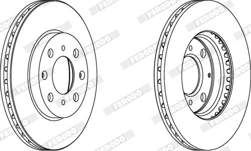 Ferodo DDF1231X - Disque de frein cwaw.fr