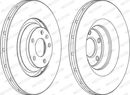 Ferodo DDF1238C-D - Disque de frein cwaw.fr