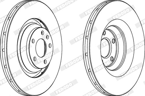 Ferodo DDF1238X - Disque de frein cwaw.fr