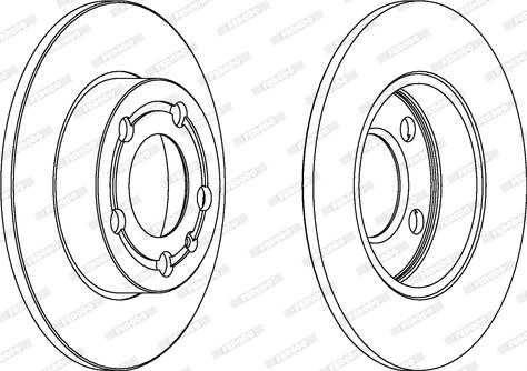 Ferodo DDF1233C - Disque de frein cwaw.fr