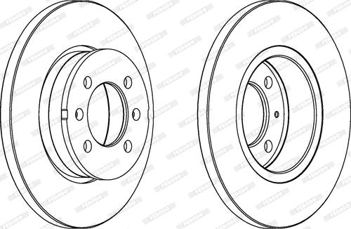 Ferodo DDF123 - Disque de frein cwaw.fr