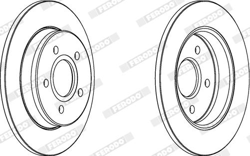 Ferodo DDF1226X - Disque de frein cwaw.fr