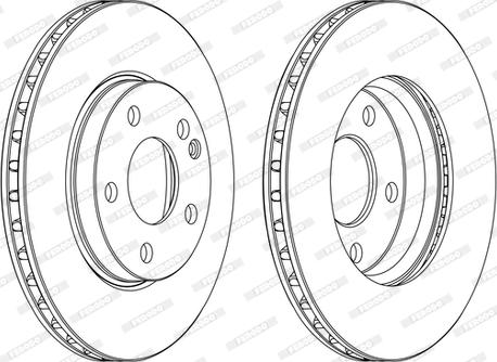 Ferodo DDF1220C-1-D - Disque de frein cwaw.fr